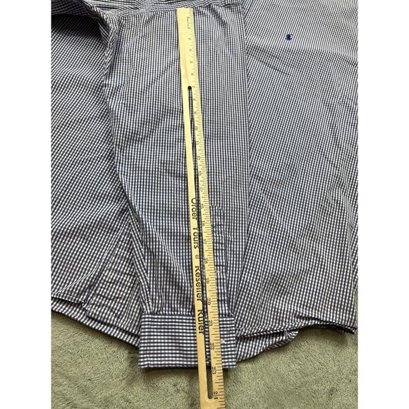 Ralph Lauren Blake Mens XL Purple Gingham Check Long Sleeve Button-Down Shirt - Picture 7 of 12